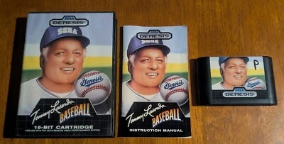 Sega Genesis Tommy Lasorda Baseball CIB *Very Good Condition* - Image 1 of 4