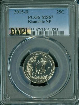 2015 D KISATCHIE QUARTER PCGS MS67 MAC DMPL FINEST REGISTRY MAC SPOTLESS  * - Image 1 of 2