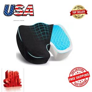 Gel Seat Cushion for Sciatica Relief | Office Chair Cushion for Pressure - Picture 1 of 8