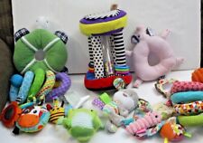 Lot of 7 Baby Toys And Rattles Infantino Sassy Spark Unbranded Euc