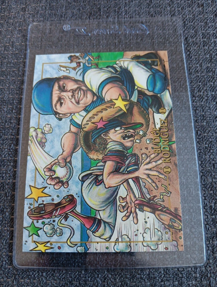 Ivan Rodriguez Budge RARE 1993 "CARDTOONS" CARD, Rangers Baseball Card - Image 1 of 2
