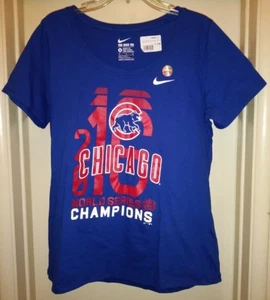 Nike Chicago Cubs World Series Champs Scoop T-Shirt Damen XL Tee Sport Oberteil USA - Bild 1 von 8