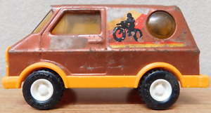 Vintage Buddy L Corp. Copper And Orange Van 5" x 2" Made In Japan Rare