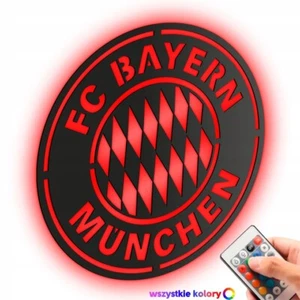 FC Bayern München Wanddekoration Holzdeko RGB Logo Mdf Holz Wandbild Gift - Bild 1 von 18