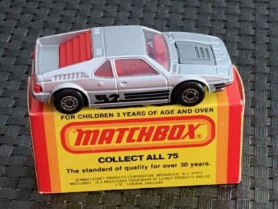 Matchbox (Lesney) #52 B.M.W. M.1., plata/rojo interior NUEVO con original. Caja Vintage 1981  Foto 1 de 4