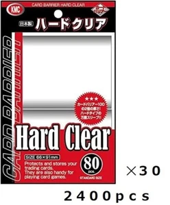 x30 KMC Card Barrier Sleeves Deck Protector Hard Clear 2400pcs 2.6"x3.6" CCG TCG - Picture 1 of 2