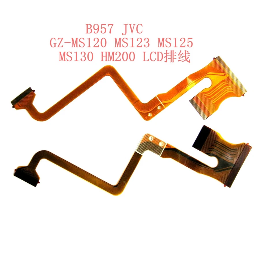 2PCS New LCD Flex Cable for JVC GZ-MS120 MS123 MS125 MS130 HM200 Video Camera - Image 1 of 1