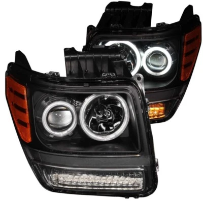 ANZO for 2007-2012 Dodge Nitro Projector Headlights w/ Halo Black (CCFL) G2 - an Foto 1 de 4