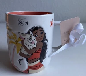 Rae Dunn Disney MOANA Hugging Pua Ceramic Mug By Magenta NEW - Picture 1 of 9