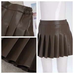 Kids Girls Miniskirt Flared Skirt Christmas Short Dress Workout Leather Casual - Picture 1 of 31
