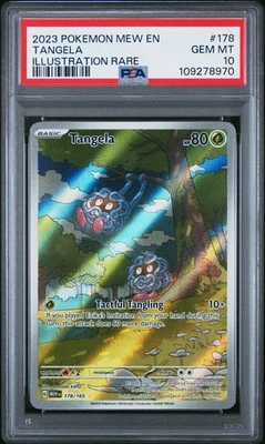 PSA 10 Tangela 178/165 Pokemon 151 Gem Mint 2023 MEW En Illustration Rare - Image 1 of 2