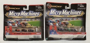 Micro Machines Winner's Circle Jeff Gordon Green & Yellow Flag Series 3 Car Set - Picture 1 of 11