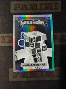 2024 Topps Chrome Garbage Pail Kids Negative Refractor 277b Blockhead Blake - Picture 1 of 2