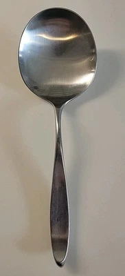Vtg Lauffer Towle Design 2 Norway 7 3/4" Solid Serving Spoon Stainless Flatware - Image 1 of 4