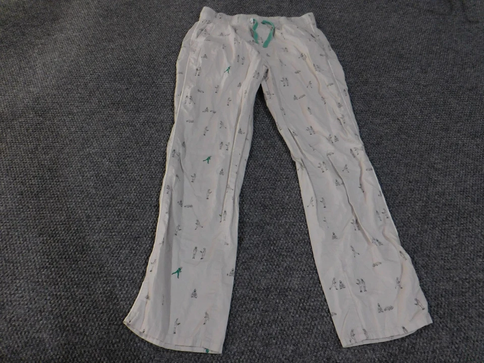 Pantalones de pijama Figs para mujer pequeños blancos con estampado médico para salón ropa de dormir algodón rayón Foto 1 de 4