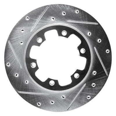 For Nissan 720 83-85 DFC Premium Drilled & Slotted Front Driver Side Brake Rotor - Imagem 1 de 4