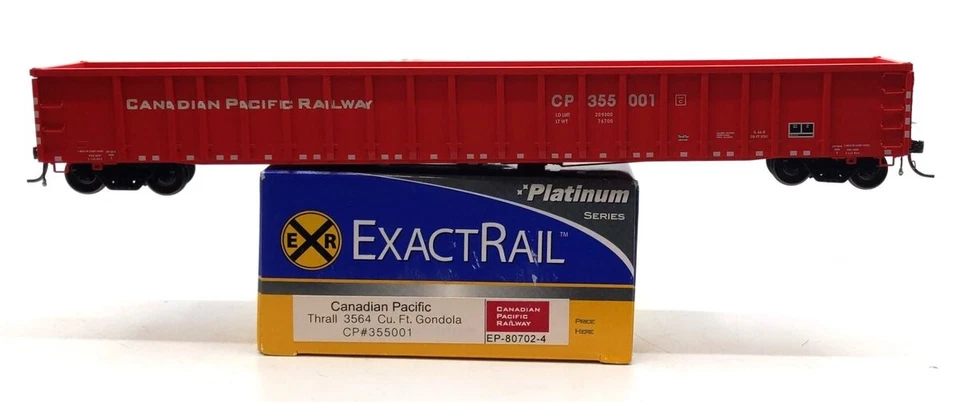 Coche góndola ExactRail EP-80702-4 escala HO Canadian Pacific Thrall 3564 #355001 Foto 1 de 1