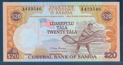 Western Samoa 20 Tala, 1985, P 28, UNC - Image 1 of 2