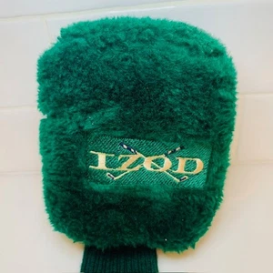 IZOD 3 Wood Golf Headcover Head Cover Green Plush Knit - Picture 1 of 4