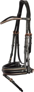 Harrys Horse Trense Rosegold wide schwarz breiter Nasenriemen - Bild 1 von 14