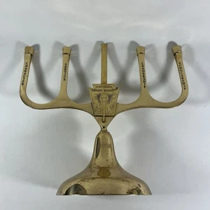 National Honor Society NHS Brass Candelabra Candle Holder with Logo & Values - Picture 1 of 17