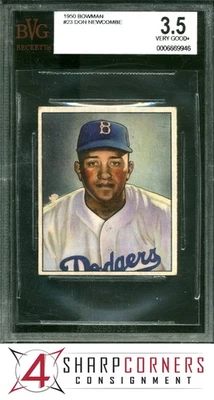 1950 BOWMAN #23 DON NEWCOMBE RC DODGERS BVG 3.5 - Imagem 1 de 2