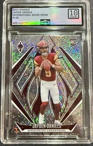 Panini Phoenix Jayden Daniels RC 2024 novato internacional #198 MPE gema como nueva 10 - Imagen 1 de 1