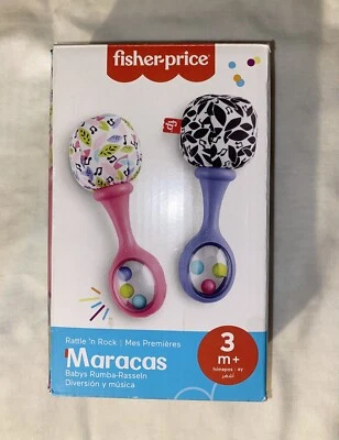 Fisher-Price Rattle ‘n Rock Maracas, 2 Soft Musical Multicolor 3m+ Brand New** - Image 1 of 4