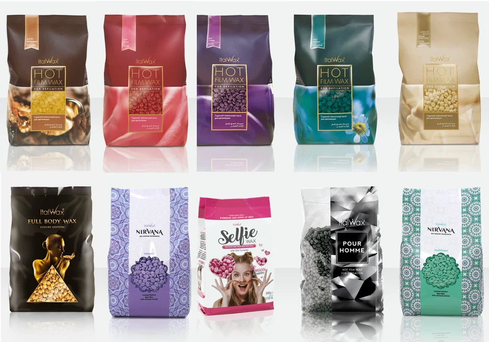 ItalWax Heißfilmwachs 500g Pellets Bohnen Granulat Vollsortiment