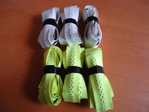 6 CY badminton tennis ribbed grips overgrips  assorted colors - Picture 1 of 2