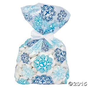 Schneeflocke Beutetüten religiös Kreuz Weihnachten Leckerlibeutel Leckerli Urlaub Party 12 - Bild 1 von 1