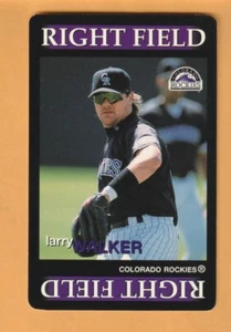 Larry Walker Colorado Rockies 1996 Team Out Game Card HOF - Picture 1 of 2