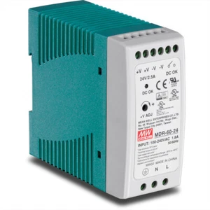 TRENDnet TI-M6024 industrielles 60 Watt DIN-Rail-Netzteil mit Einfachausgang - Afbeelding 1 van 4