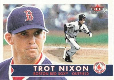 2001 Fleer Tradition Baseball Trot Nixon Boston Red Sox #12 - Image 1 of 2