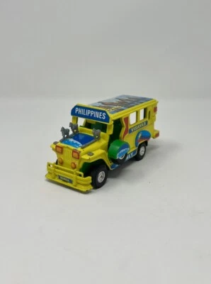 Filipinas Leyte Visayas Jeepney Vintage 1998 Die Cast Metal Cebú Amarillo Manila Foto 1 de 4