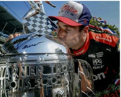 WILL POWER Signed 8x10 INDY 500 BORGWARNER TROPHY Photo w/ Hologram COA Foto 1 de 2