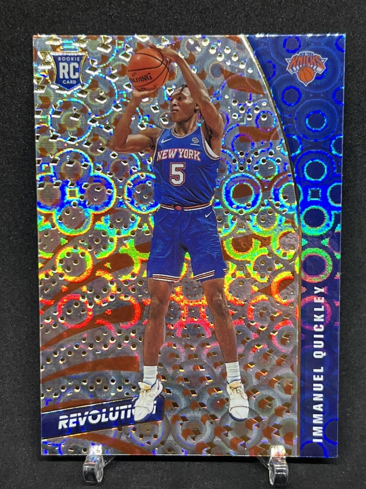 IMMANUEL QUICKLEY 2020/21 PANINI REVOLUTION #115 ROOKIE GROOVE KNICKS RC