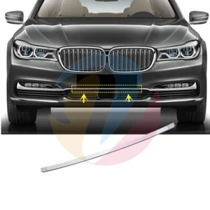 1x cromo parachoques delantero borde de moldeo medio para BMW G12 serie 7 de lujo 2016-2019 - Imagen 1 de 10