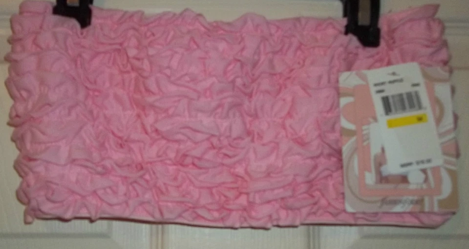 Sujetador bandeau con volantes Fashion Forms talla M en rosa Foto 1 de 4