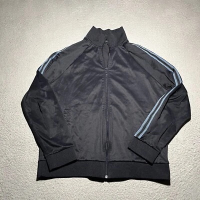 Chaqueta Vince Track Para Hombre Grande Negra Cremallera Completa Rayas Manga Larga Sudadera Foto 1 de 4