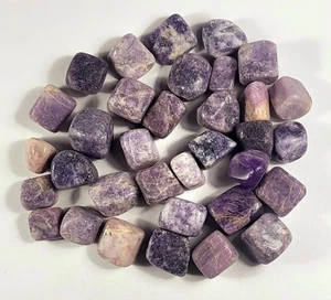 Purple Lepidolite Tumble Stone Pebbles Polished Natural Gemstone Mineral Brazil - Picture 1 of 8