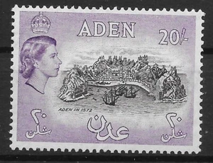 ADEN SG72 1957 BLACK & DEEP LILAC MNH - Picture 1 of 1