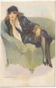 ILLUSTRATORE - ARTIST SIGNED - GLAMOUR LADY - SERIE 2133 -70583- - Picture 1 of 1