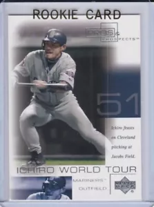 ICHIRO SUZUKI ROOKIE CARD 2001 Upper Deck Prospects Baseball RC Seattle Mariners - Bild 1 von 2