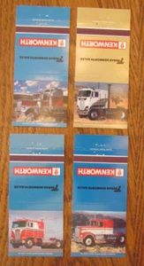 KENWORTH TRUCKS MATCHBOOK COVER SET OF 4: EMPTY MATCHCOVERS -B27 - Picture 1 of 1