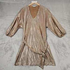 Seed Heritage Women’s Size XS POLYESTER Gold Mini SHORT Dress - Picture 1 of 11