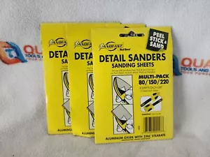 Red Devil 2920 Sandfast Detail Sander Multi-Pack Sheets Peel Stick & Sand 3 pack - Picture 1 of 3