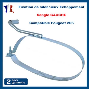 Auspuffgurt Metall kompatibel Peugeot 206 Befestigung links 170632 - Bild 1 von 6