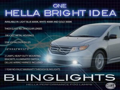 2011 2012 2013 Honda Odyssey Bumper Fog Lamp Kit - Image 1 of 3