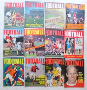 Vintage 1968 Charles Buchan Football Monthly Magazine Job Lot All 12 Issues - Picture 1 of 6